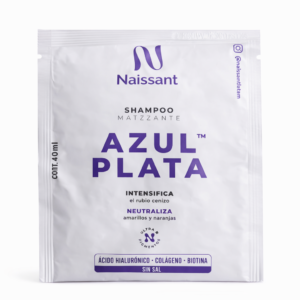 Shampoo Matizante Azul Plata 40 mL Naissant