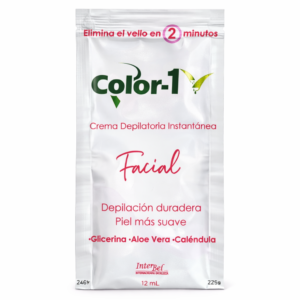Crema Depilatoria Instantánea Facial Color-1 12 mL