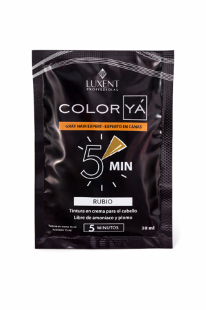 Tintura En Crema Para Cabello Color Yá Rubio 15 mL Luxent