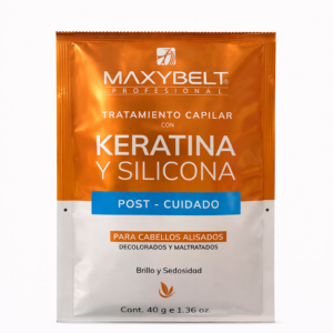 Tratamiento Capilar Con Keratina Y Silicona 40g Maxibelt