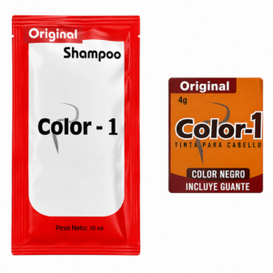 Color 1 En Pastilla Negro 4 g Para cabello