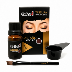 Tintura Para Cejas 3g Castaño Oscuro Frasco Color 1