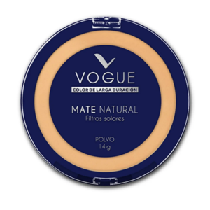 Polvo Compacto Mate Natural Con Acido Hialuronico 14g Caramelo Vogue