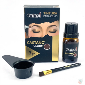 Tintura Para Cejas 3g Castaño Claro Frasco Color 1