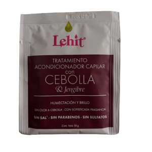Tratamiento Acondicionador Capilar Con Cebolla & Jengibre Lehit 30 g