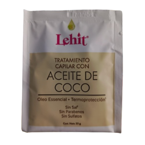Tratamiento Capilar Con Aceite De Coco Lehit 30 g