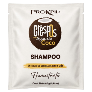 Shampoo Crespos Con Agua De Coco 40g Prokpil