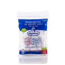 Algodon Higietex 50 Unidades Mota Blanca
