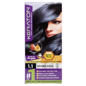 Tinte Keraton 60ml Negro Azul 1.1
