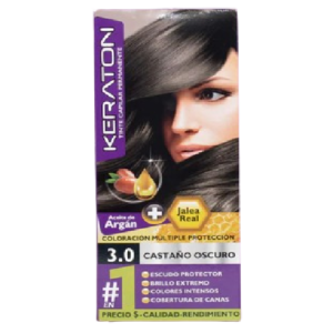 Tinte Keraton 60ml Castaño Oscuro 3.0