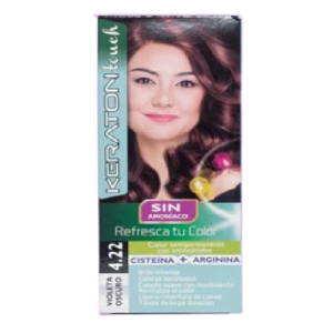 Tinte keraton Sin Amoniaco 60ml Violeta Oscuro 4.22