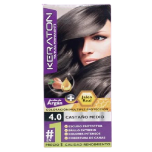 Tinte Keraton 60ml Castaño Medio 4.0
