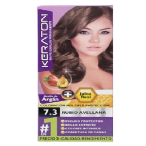 Tinte Keraton 60 mL Rubio Medio Avellana 7.3