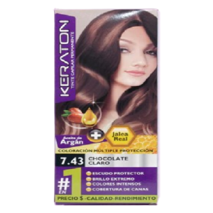 Tinte Keraton 60ml Chocolate Claro 7.43