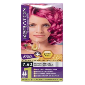Tinte Keraton 60ml Rojo Medio Rojo Purpura 7.62