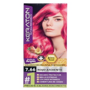 Tinte Keraton 60ml Rojo Ardiente 7.66