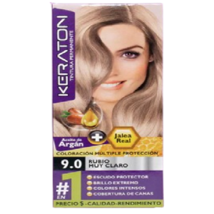 Tinte Keraton 60ml Rubio Muy Claro 9.0