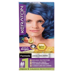 Tinte Keraton 60ml Fantasia Azul Celeste