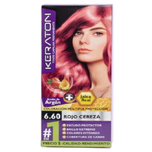 Tinte Keraton 60ml Rojo Cereza 6.60