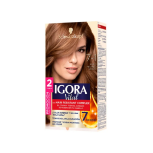 Tinte Igora Vital 7-1 Rubio Mediano Cenizo X 50mL