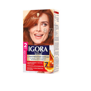 Tinte Igora Vital 7-77 Cobrizo Mediano X 50mL