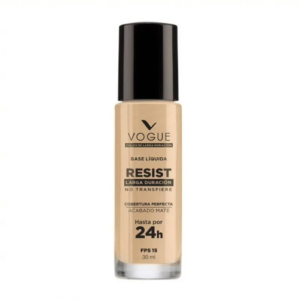 Base Liquida Resist Larga Duración 30h Porcelana 30 mL Vogue
