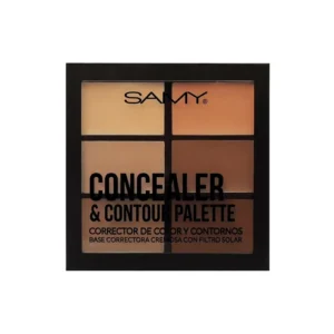 Paleta De Corrector y Contorno Samy Tono Medium Dark 6g