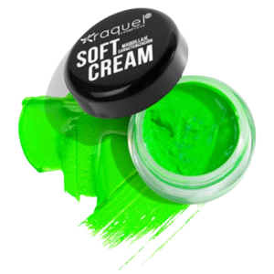 Soft Cream Maquillaje Caracterización 4g Raquel 13. Neón Green