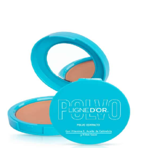 Polvo Compacto De Vitamina E, Aceite De Calendula y Filtro Solar 14g Tono 7 Ligne D'or