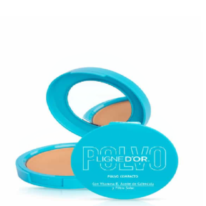 Polvo Compacto De Vitamina E, Aceite De Calendula y Filtro Solar 14g Tono 5 Ligne D'or