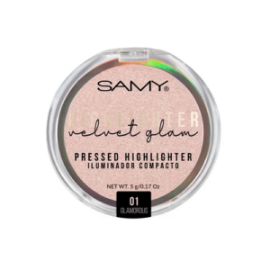 Iluminador Compacto Pressed Highlighter Tono 01 Glamorous Samy