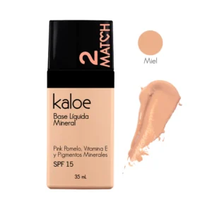 Base Liquida Mineral Con SPF 15 Kaloe 35 mL Tono Miel