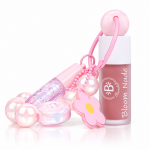 Llavero Duo Nude + Mini Gloss Hidratante Bloomshell