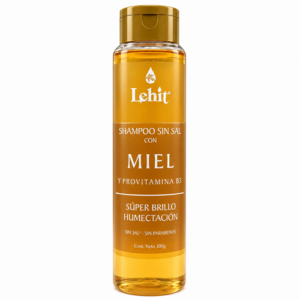 Shampoo Sin Sal Con Miel Y Provitamina B5 300g Lehit